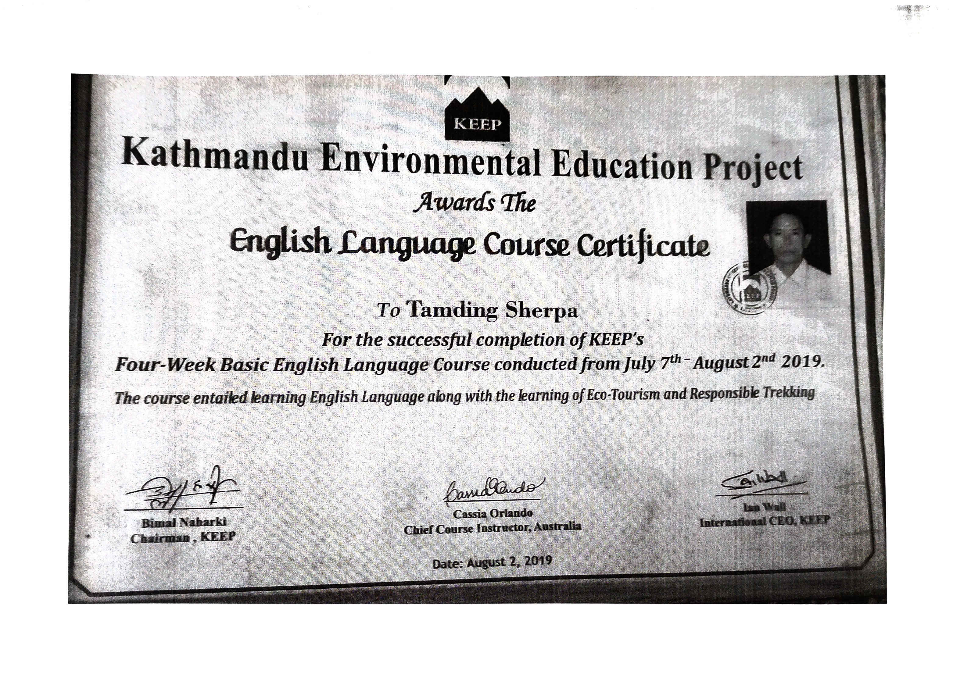 Language Certificate